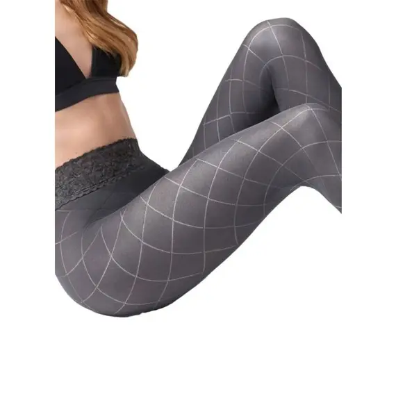 גרביונים מעוצבים 40 דניר GARACE N03 MARILYN, שחור, M-L, צבע: שחור,  מידה: M-L, 2 image