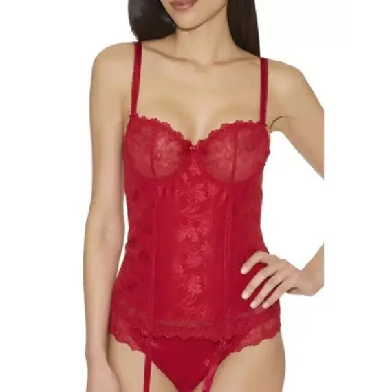 מחוך יוקרתי סקסי DF92 AUBADE, אדום, 70C, צבע: אדום,  מידה: 70C, 3 image