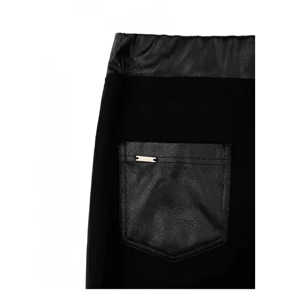 טייץ דמוי עור SHINE CONTE, שחור, 170-102/L