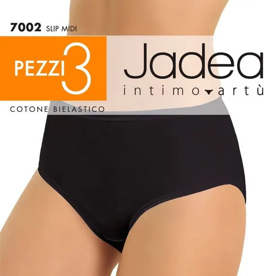 תחתוני מידי כותנה 7002 (3 יחידות) JADEA , M-3, שחור, צבע: שחור,  מידה: M-3, 3 image