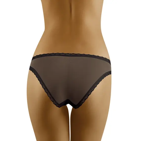 תחתון אלגנטי ממיקרופייבר | גזרה קלאסית | RIVA WOLBAR, שחור, M, צבע: שחור,  מידה: M, 2 image