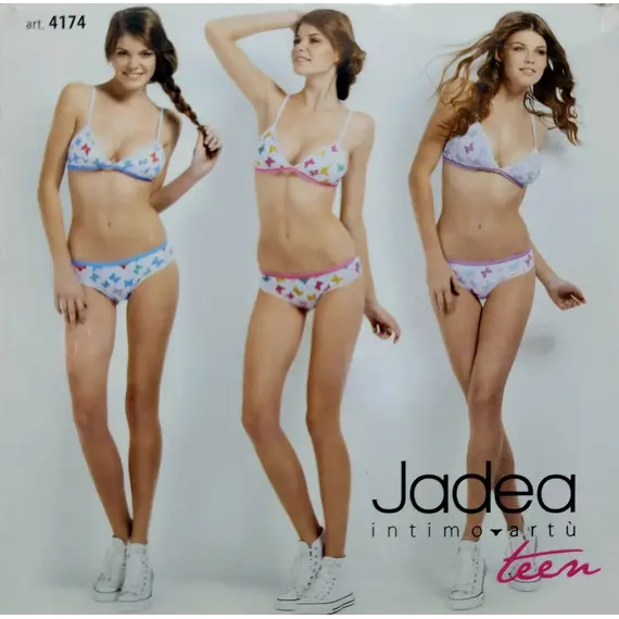 סט נוער גוזיה ותחתון צבעוני 4174 JADEA , M, כחול, צבע: כחול,  מידה: M, 10 image