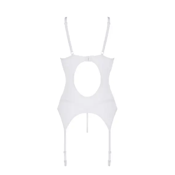 סט מחוך ותחתון תואם | ברזלים בקאפ | ADELINA AVANUA, לבן, S-M, צבע: לבן,  מידה: S-M, 5 image