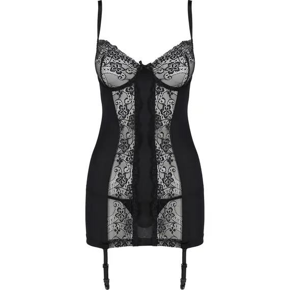 כותונת עם ברזלים בקאפ AYA AVANUA, שחור, 2XL-3XL, 3 image