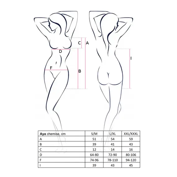 כותונת עם ברזלים בקאפ AYA AVANUA, שחור, 2XL-3XL, 5 image