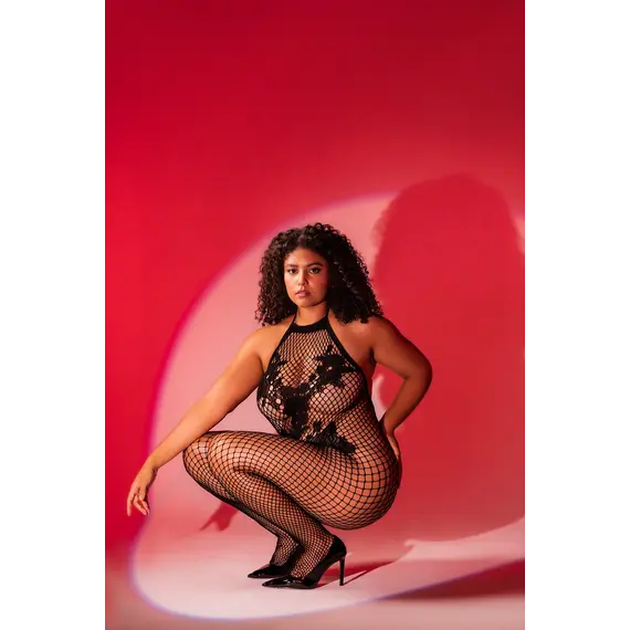 גרביון גוף עם מפשעון חשוף 1116X MAPALE, שחור, XL-2XL, צבע: שחור,  מידה: XL-2XL, 5 image