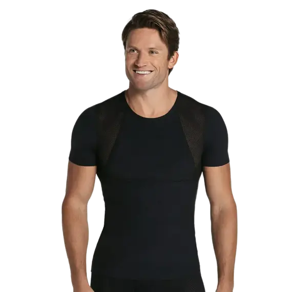 מחטב גופייה לגבר LEONISA, שחור, M, צבע: שחור,  מידה: M