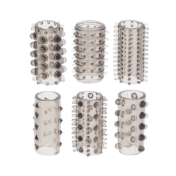 סט שרוולי לפין | מגדיל את אורך והיקף | Power Penis Sleeve Set