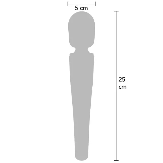 ויברטו מגיק וונד סופר עוצמתי ונטען | 25 ס"מ | Wand Massager​ SCALA, אדום, צבע: אדום, 7 image