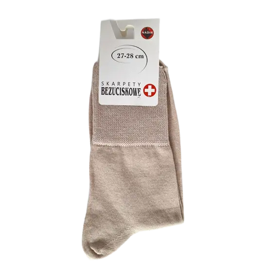 גרביים ללא לחץ | חולי סכרת, להגנה, לכאבים ולרגישות | MEDICAL PLUS | NADIR, שחור, 43-46, צבע: שחור,  מידה: 43-46, 2 image