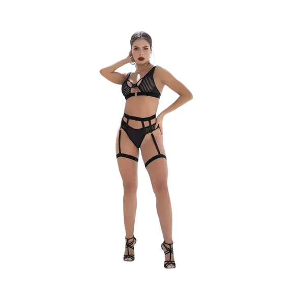 סט 2 חלקים דגם 2639 MAPALE, שחור, S-M, צבע: שחור,  מידה: S-M