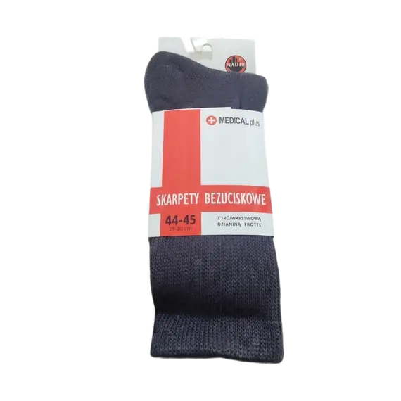 גרביים ללא לחץ | רגל סוכרתית, להגנה, לכאבים ולרגישות | MEDICAL PLUS | NADIR, כחול, 39-41, צבע: כחול,  מידה: 39-41
