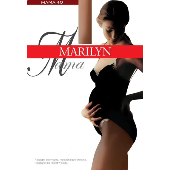 גרביוני הריון 40 דנייר MAMA MARILYN, שחור, L-4, צבע: שחור,  מידה: L-4