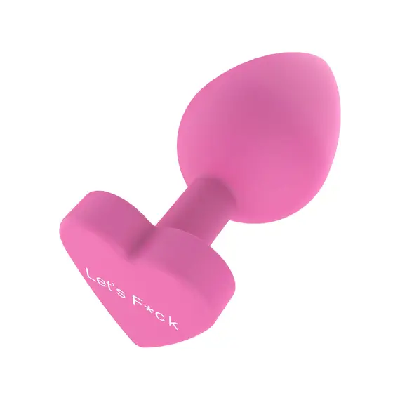 פלאג אנאלי בצורת לב ומסרים שובבים 8.5 ס"מ | Buttplug Let's Fuck TOYJOY, ירוק, 5 image
