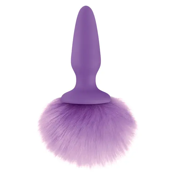 פקק אנאלי עם זנב ארנב מסיליקון 7.9 ס"מ | Bunny Tails NS Novelties, סגול, 2 image