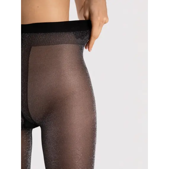 גרביונים מבריקים עם אפקט ומנצנץ | לנשים | חוטי לורקס | VERONICA 20 DEN | FIORE, בורדו, 2, צבע: בורדו,  מידה: 2, 4 image