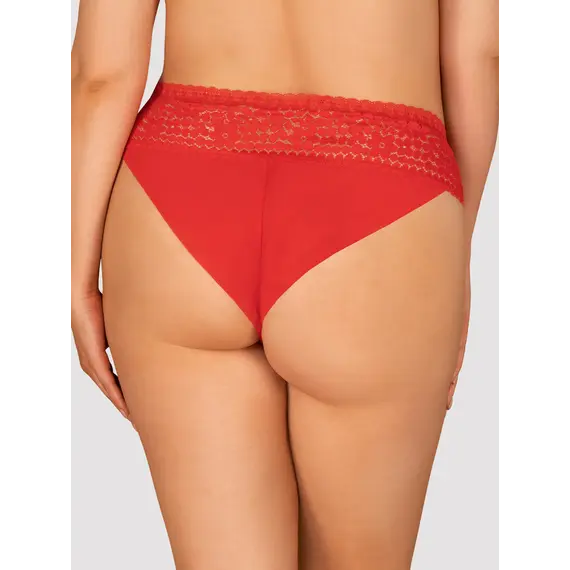 תחתונים בגזרה קלאסית | מידות גדולות | BLOSSMINA OBSESSIVE ,4XL-5XL, אדום, צבע: אדום,  מידה: 4XL-5XL, 2 image