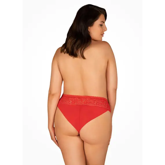 תחתונים בגזרה קלאסית | מידות גדולות | BLOSSMINA OBSESSIVE ,4XL-5XL, אדום, צבע: אדום,  מידה: 4XL-5XL, 5 image