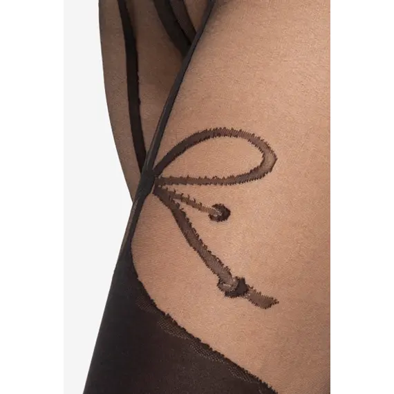 גרביונים מעוצבים GIRL UP WZ.07 | 20/40 DEN GATTA, שחור, 3, צבע: שחור,  מידה: 3, 2 image