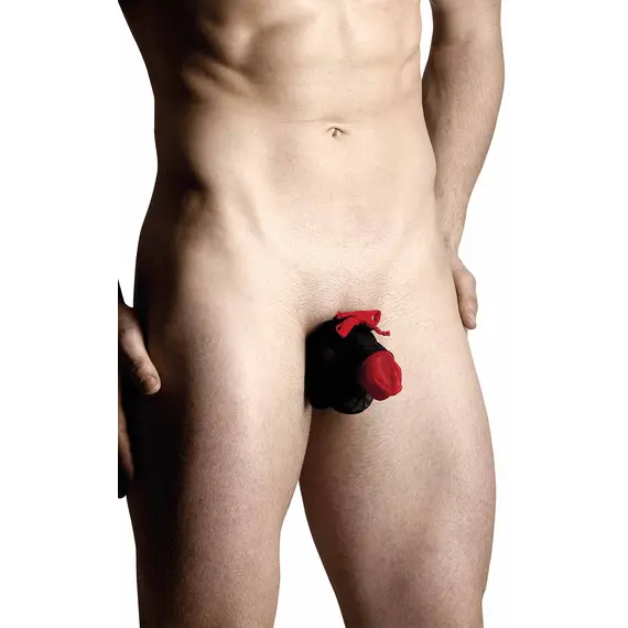 תחתון סקסי לגבר | 4495 S-L (ONE SIZE) ,SOFTLINE , שחור / אדום