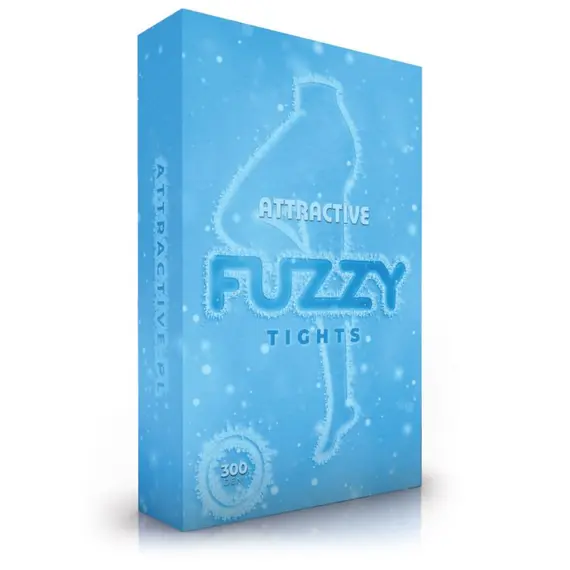 גרביונים תרמיים חמים לחורף מפליז עם מותן גבוה 300 דנייר | FUZZY ATTRACTIVE, שחור, L-XL, צבע: שחור,  מידה: L-XL, 4 image