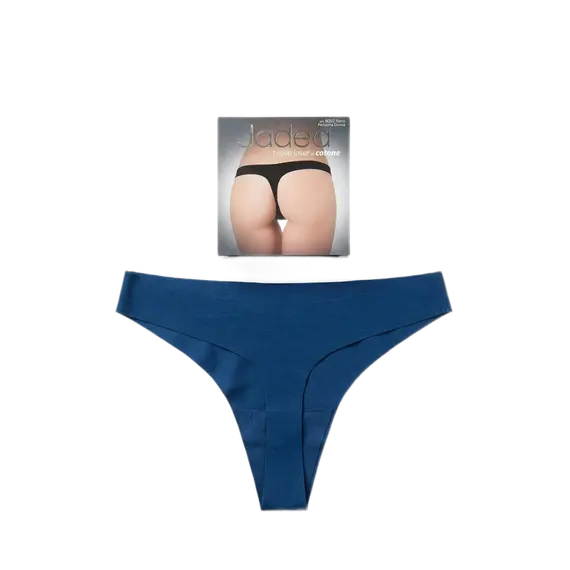 תחתון חוטיני כותנה לייזר קאט ללא תפר דגם 8002C JADEA , XS, כחול אוקיינוס, צבע: כחול אוקיינוס,  מידה: XS