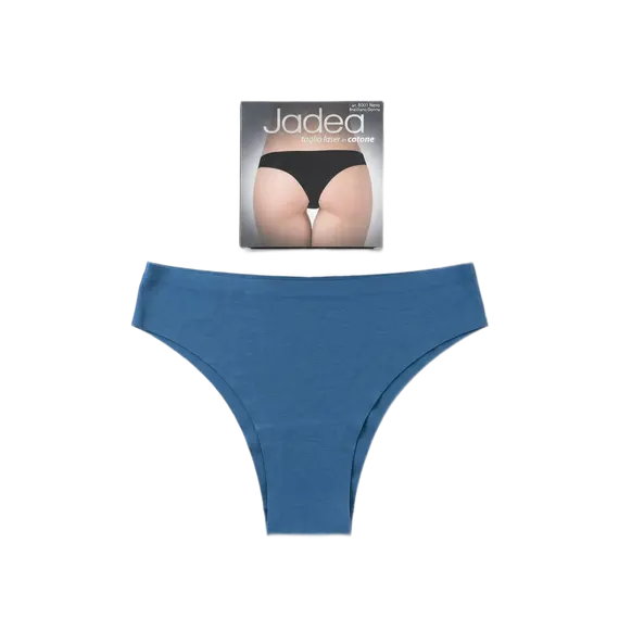תחתון ברזילאי ללא תפר כותנה | לייזר קאט ללא תפר | דגם 8001C JADEA , XS, כחול אוקיינוס, צבע: כחול אוקיינוס,  מידה: XS