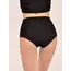 תחתוני כותנה גזרה גבוהה עם תחרה | DR 632 ROSSOPORPORA, שחור, XL-5, צבע: שחור,  מידה: XL-5, 2 image