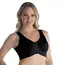 חזייה לאחר ניתוח | הגדלת חזה | הקטנת חזה | בד כותנה CB02 ISAVELA, שחור, S, צבע: שחור,  מידה: S