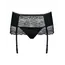 חגורת ביריות וחוטיני לירכונים OBSESSIVE MIAMOR CROTCHLESS GARTER BELT 