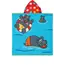מגבת פונצ'ו עם כובע 100% כותנה LE COMPTOIR DE LA PLAGE, ONE SIZE,, צבע אביזרים: Hippo,  מידה: ONE SIZE, 2 image