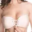 חזיית סיליקון נדבקת עם שרוכים | WOW Bra JULIMEX, גוף, A, צבע: גוף,  מידה: A, 9 image
