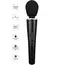 ויברטו מגיק וונד סופר עוצמתי ונטען | 25 ס"מ | Wand Massager​ SCALA, שחור, צבע: שחור, 6 image