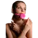 מחסום לפה גאג מסיליקון | צורה של ורד מפתה | BDSM